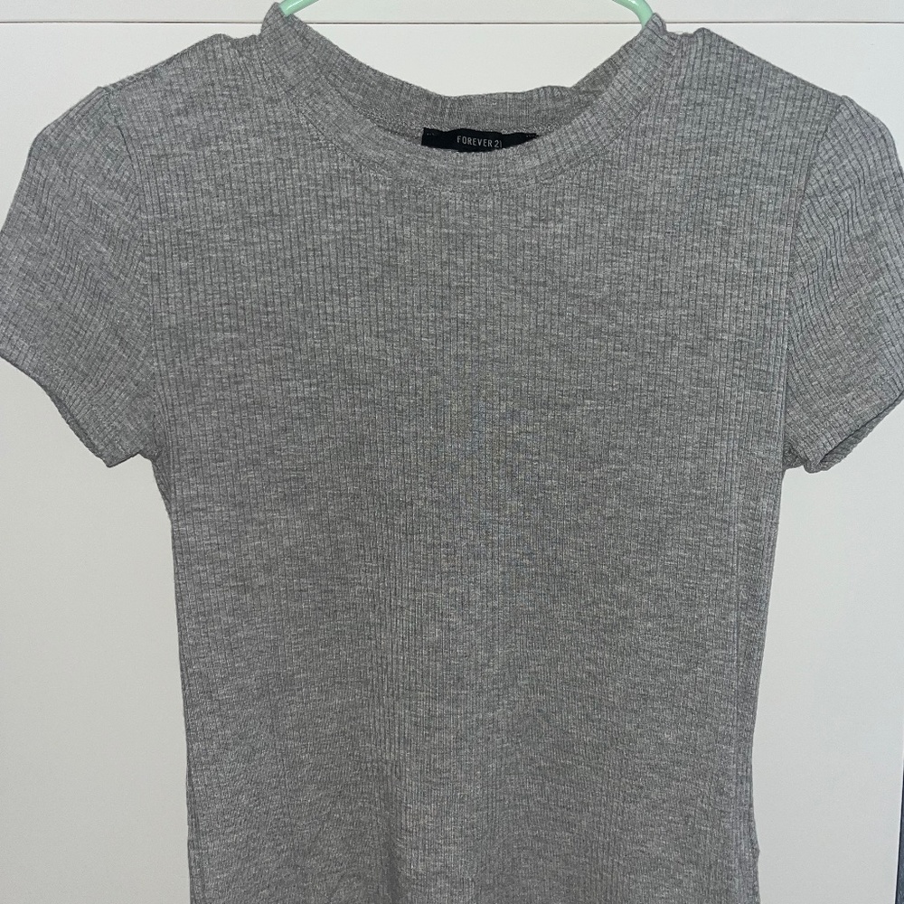 Ribbed Gray Shirt
